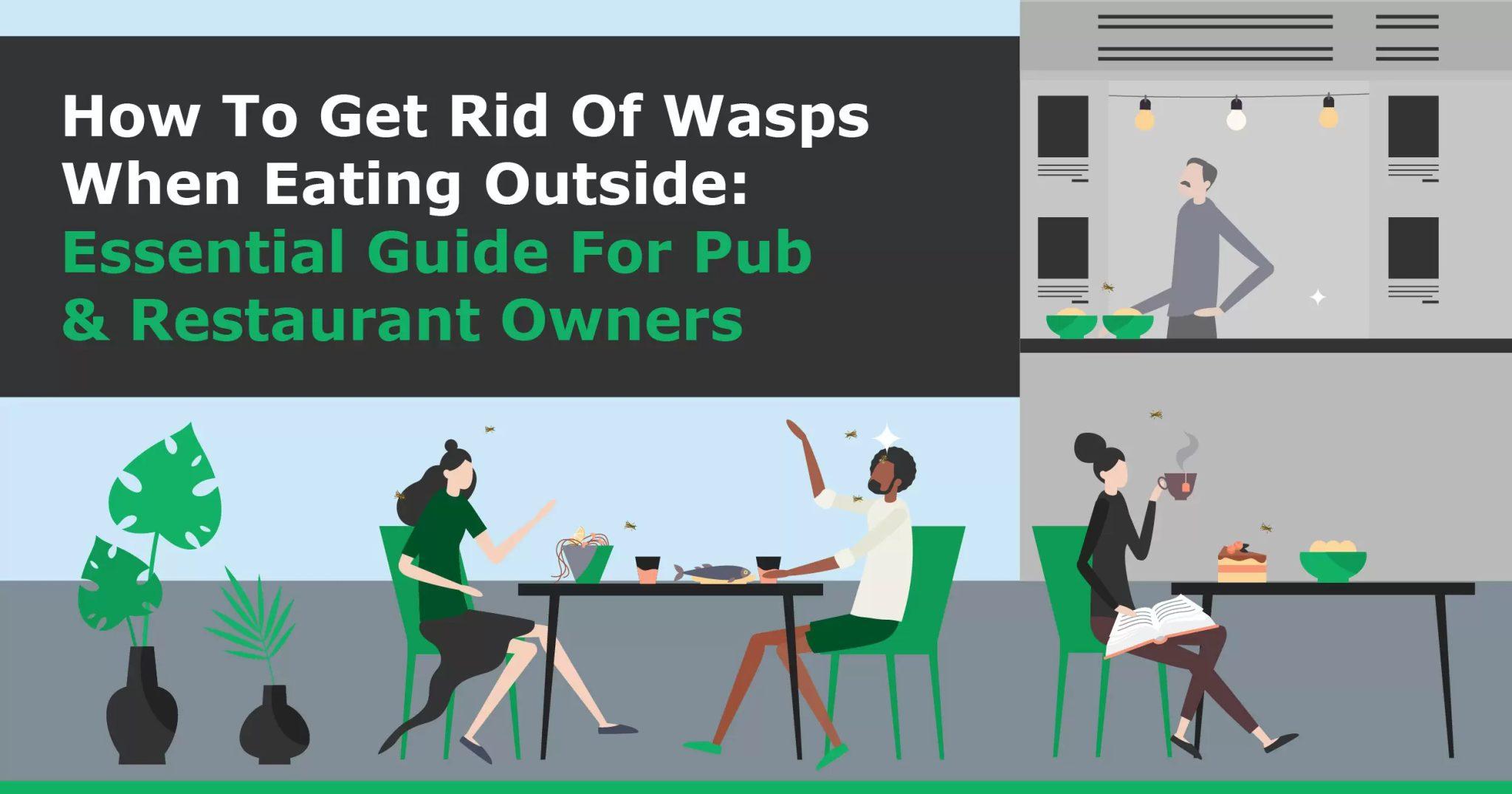 How to get rid of wasps when eating outside